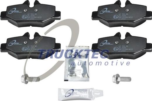 Trucktec Automotive 02.35.161 - Kit de plaquettes de frein, frein à disque cwaw.fr