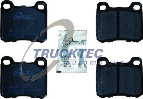 Trucktec Automotive 02.35.100 - Kit de plaquettes de frein, frein à disque cwaw.fr