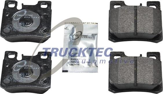 Trucktec Automotive 02.35.103 - Kit de plaquettes de frein, frein à disque cwaw.fr