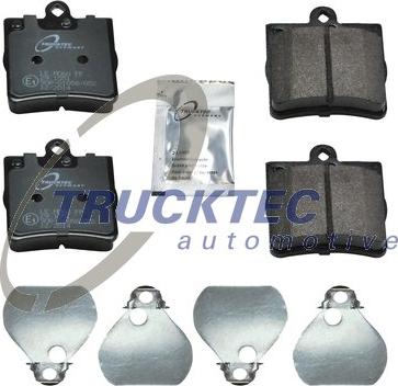 Trucktec Automotive 02.35.107 - Kit de plaquettes de frein, frein à disque cwaw.fr