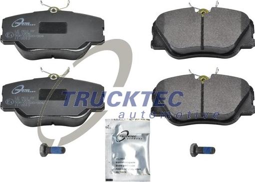 Trucktec Automotive 02.35.113 - Kit de plaquettes de frein, frein à disque cwaw.fr