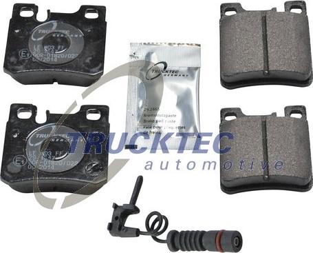 Trucktec Automotive 02.35.130 - Kit de plaquettes de frein, frein à disque cwaw.fr