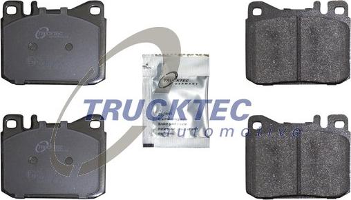 Trucktec Automotive 02.35.132 - Kit de plaquettes de frein, frein à disque cwaw.fr