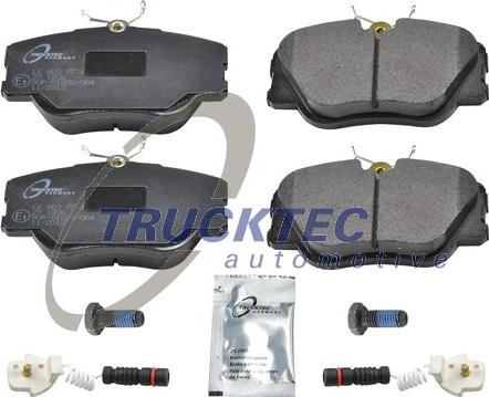 Trucktec Automotive 02.35.126 - Kit de plaquettes de frein, frein à disque cwaw.fr