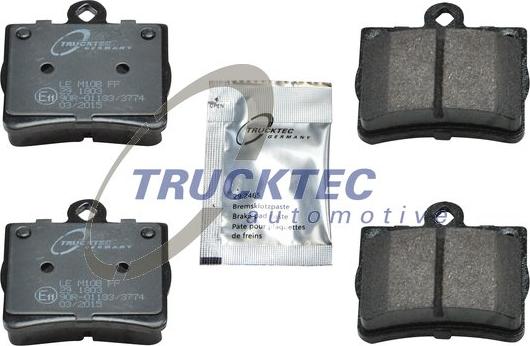 Trucktec Automotive 02.35.120 - Kit de plaquettes de frein, frein à disque cwaw.fr