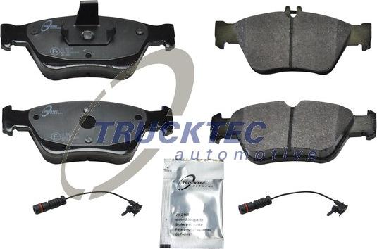 Trucktec Automotive 02.35.122 - Kit de plaquettes de frein, frein à disque cwaw.fr