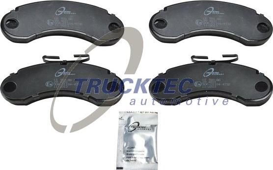 Trucktec Automotive 02.35.302 - Kit de plaquettes de frein, frein à disque cwaw.fr