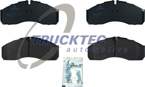 Trucktec Automotive 02.35.242 - Kit de plaquettes de frein, frein à disque cwaw.fr