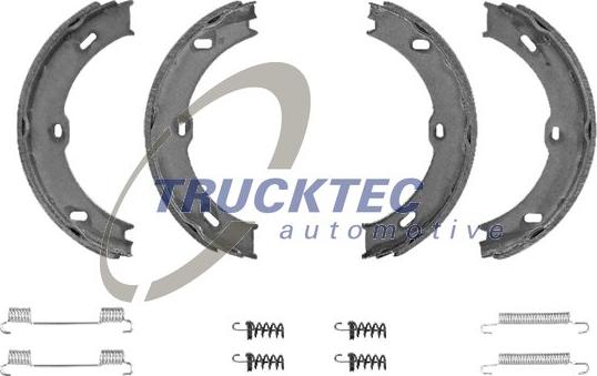 Trucktec Automotive 02.35.205 - Jeu de mâchoires de frein, frein de stationnement cwaw.fr