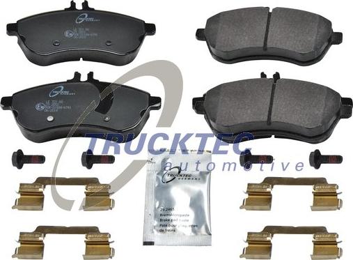 Trucktec Automotive 02.35.232 - Kit de plaquettes de frein, frein à disque cwaw.fr