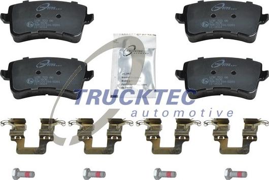 Trucktec Automotive 07.35.191 - Kit de plaquettes de frein, frein à disque cwaw.fr