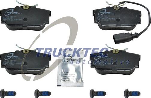 Trucktec Automotive 07.35.142 - Kit de plaquettes de frein, frein à disque cwaw.fr