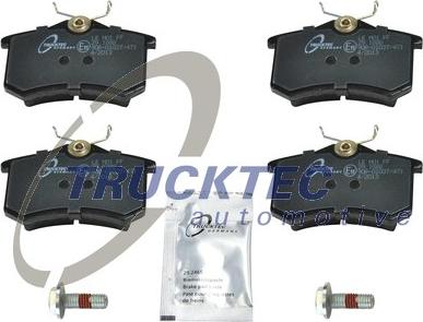 Trucktec Automotive 07.35.105 - Kit de plaquettes de frein, frein à disque cwaw.fr