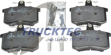 Trucktec Automotive 07.35.108 - Kit de plaquettes de frein, frein à disque cwaw.fr