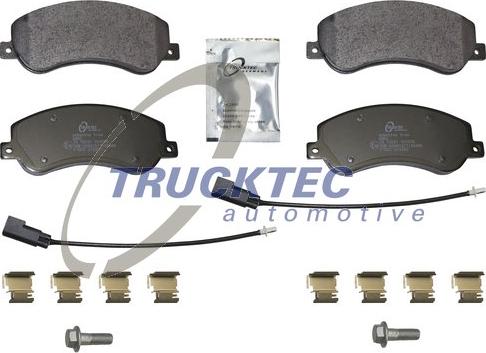 Trucktec Automotive 07.35.328 - Kit de plaquettes de frein, frein à disque cwaw.fr