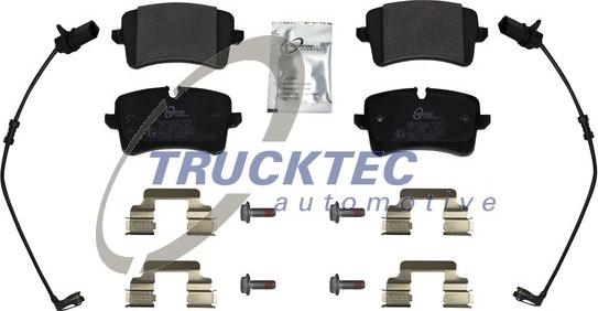 Trucktec Automotive 07.35.290 - Kit de plaquettes de frein, frein à disque cwaw.fr