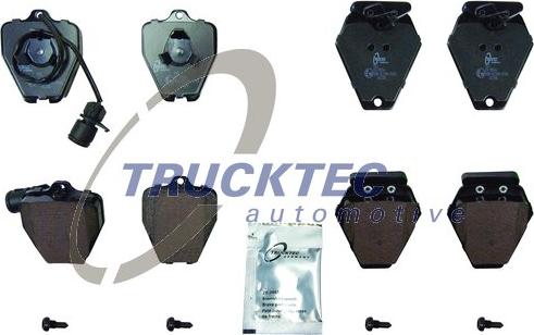 Trucktec Automotive 07.35.245 - Kit de plaquettes de frein, frein à disque cwaw.fr