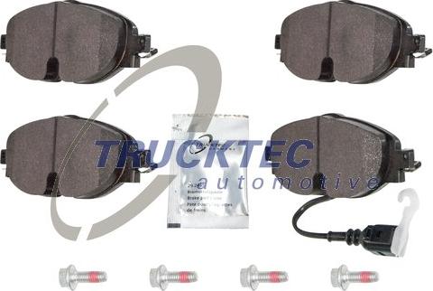 Trucktec Automotive 07.35.257 - Kit de plaquettes de frein, frein à disque cwaw.fr