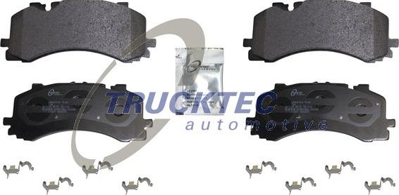 Trucktec Automotive 07.35.289 - Kit de plaquettes de frein, frein à disque cwaw.fr