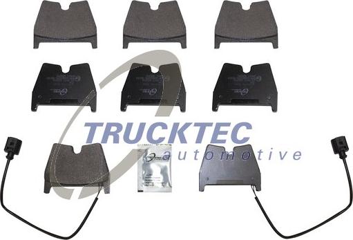 Trucktec Automotive 07.35.287 - Kit de plaquettes de frein, frein à disque cwaw.fr