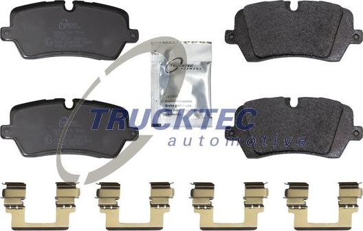 Trucktec Automotive 22.35.124 - Kit de plaquettes de frein, frein à disque cwaw.fr