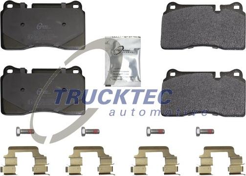 Trucktec Automotive 22.35.121 - Kit de plaquettes de frein, frein à disque cwaw.fr