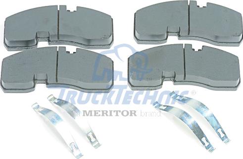 Trucktechnic TDP1165S - Kit de plaquettes de frein, frein à disque cwaw.fr