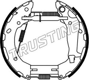 Trusting 6457 - Jeu de mâchoires de frein cwaw.fr