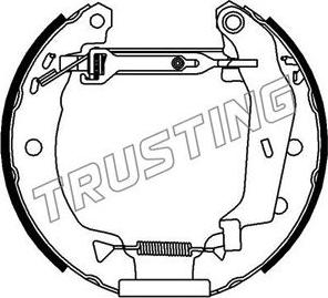 Trusting 640.0 - Jeu de mâchoires de frein cwaw.fr