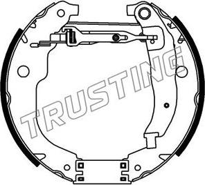 Trusting 6423 - Jeu de mâchoires de frein cwaw.fr