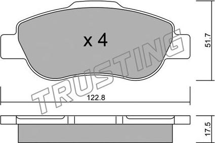 Textar 24072 - Kit de plaquettes de frein, frein à disque cwaw.fr