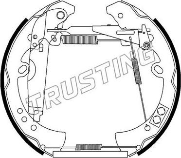 Trusting 6508 - Jeu de mâchoires de frein cwaw.fr