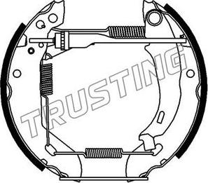 Trusting 602.0 - Jeu de mâchoires de frein cwaw.fr