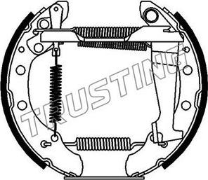 Trusting 6144 - Jeu de mâchoires de frein cwaw.fr