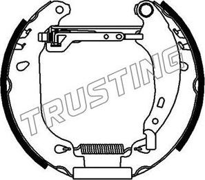 Trusting 6165 - Jeu de mâchoires de frein cwaw.fr