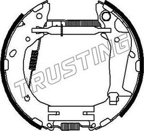 Trusting 636.0 - Jeu de mâchoires de frein cwaw.fr