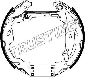 Trusting 6309 - Jeu de mâchoires de frein cwaw.fr