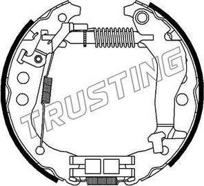 Trusting 6314 - Jeu de mâchoires de frein cwaw.fr