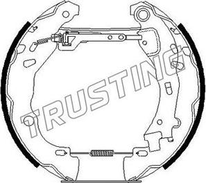 Trusting 6259 - Jeu de mâchoires de frein cwaw.fr