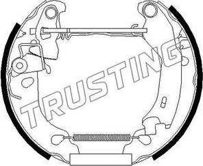 Trusting 625.0 - Jeu de mâchoires de frein cwaw.fr