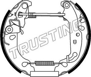 Trusting 6205 - Jeu de mâchoires de frein cwaw.fr