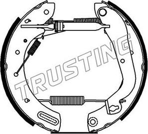 Trusting 622.0 - Jeu de mâchoires de frein cwaw.fr