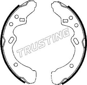 Trusting 049.131 - Jeu de mâchoires de frein cwaw.fr