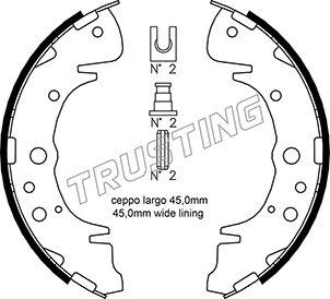 Trusting 046.207 - Jeu de mâchoires de frein cwaw.fr