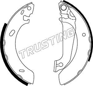 Trusting 040.133 - Jeu de mâchoires de frein cwaw.fr