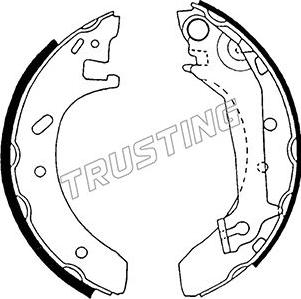 Trusting 040.137 - Jeu de mâchoires de frein cwaw.fr