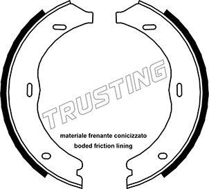 Trusting 052.135 - Jeu de mâchoires de frein, frein de stationnement cwaw.fr