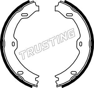 Trusting 052.130 - Jeu de mâchoires de frein, frein de stationnement cwaw.fr