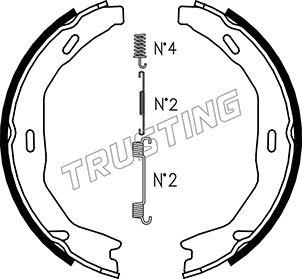 Trusting 052.132K - Jeu de mâchoires de frein, frein de stationnement cwaw.fr