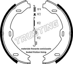 Trusting 052.128K - Jeu de mâchoires de frein, frein de stationnement cwaw.fr